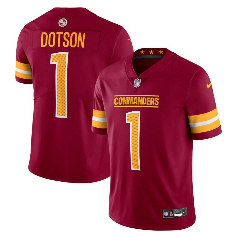 Jahan Dotson Washington Commanders Nike Vapor Untouchable Limited Jersey - Burgundy-GridironStore